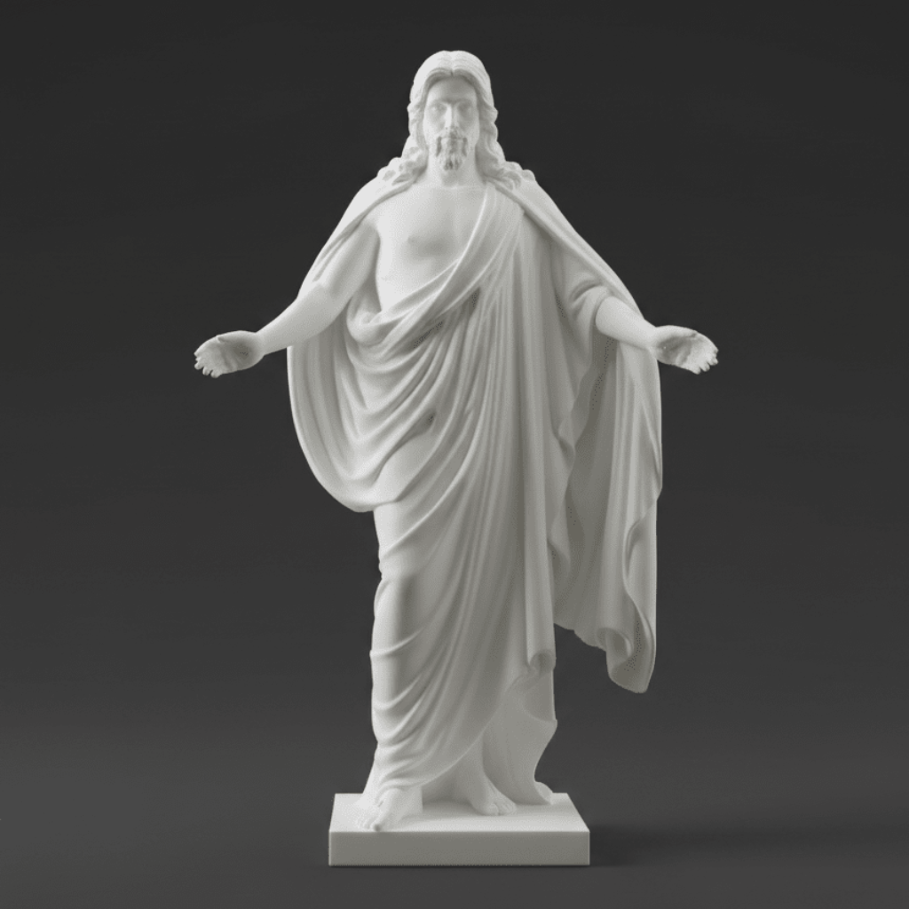 Jesus Resurrection Blessing Statue – Inspirational Christian Art - Printform