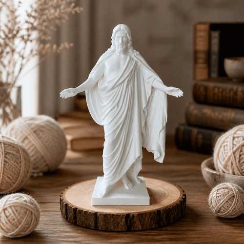 Jesus Resurrection Blessing Statue – Inspirational Christian Art - Printform