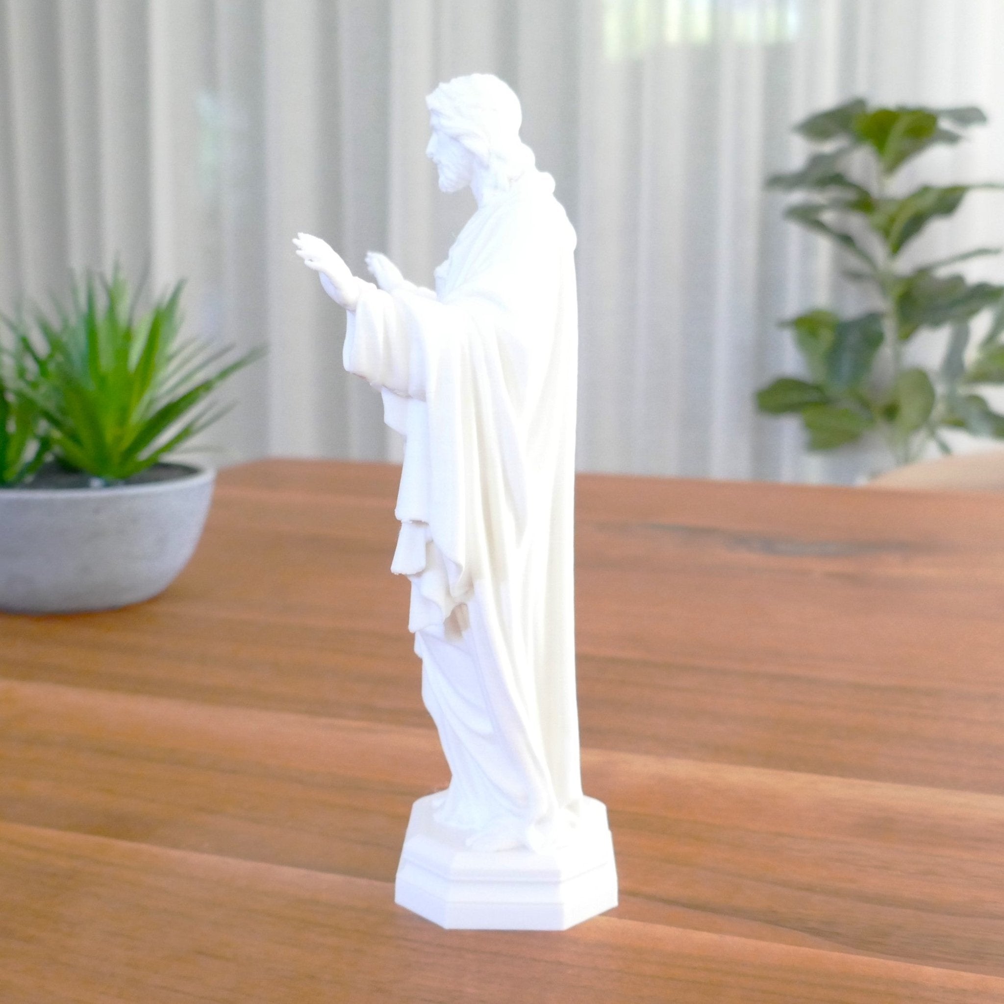 Jesus Sacred Heart Resurrection Statue – Premium Christian Figurine - Printform