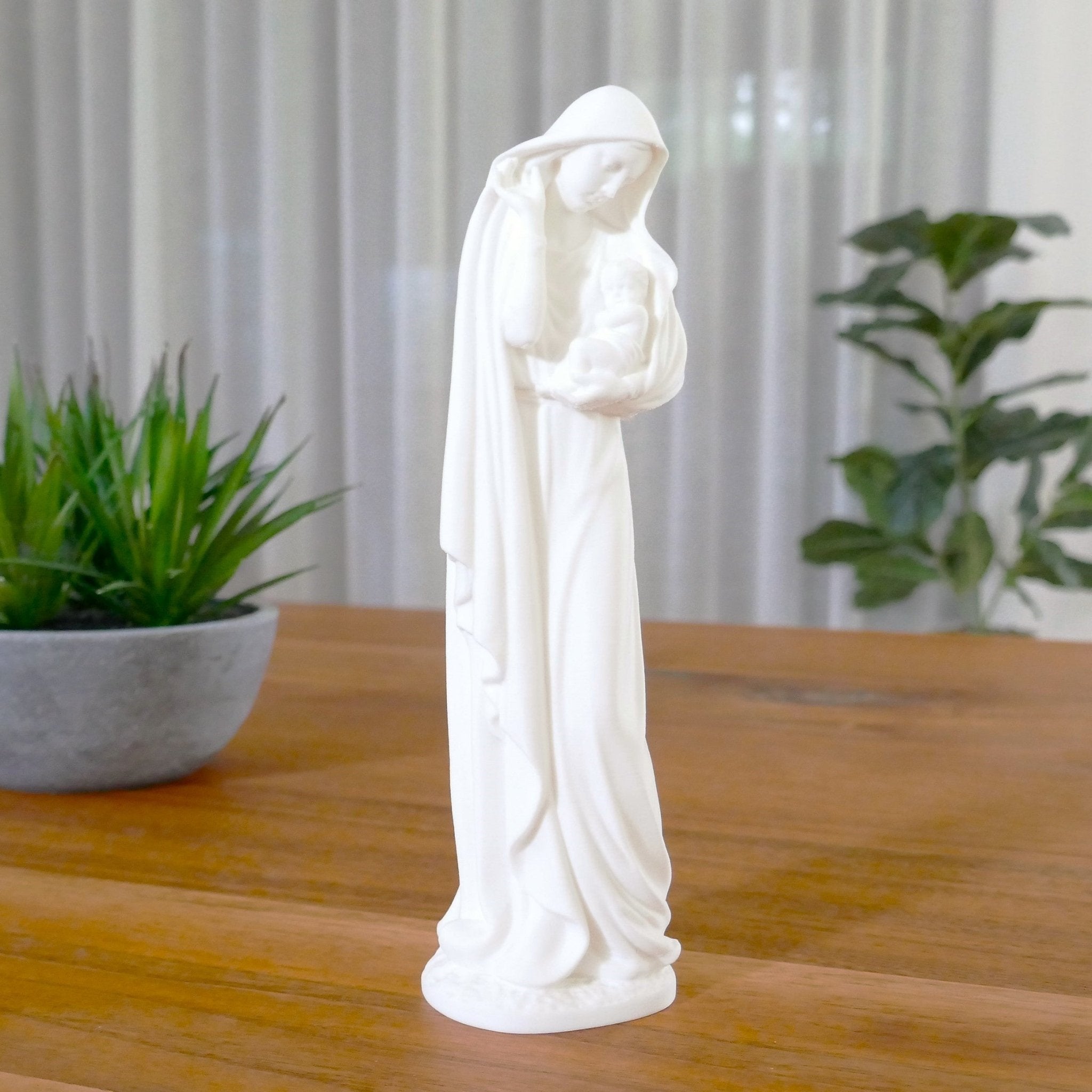 Mother Mary & Baby Jesus – Premium Christian Figurine - Symbol of Grace & Love - Printform