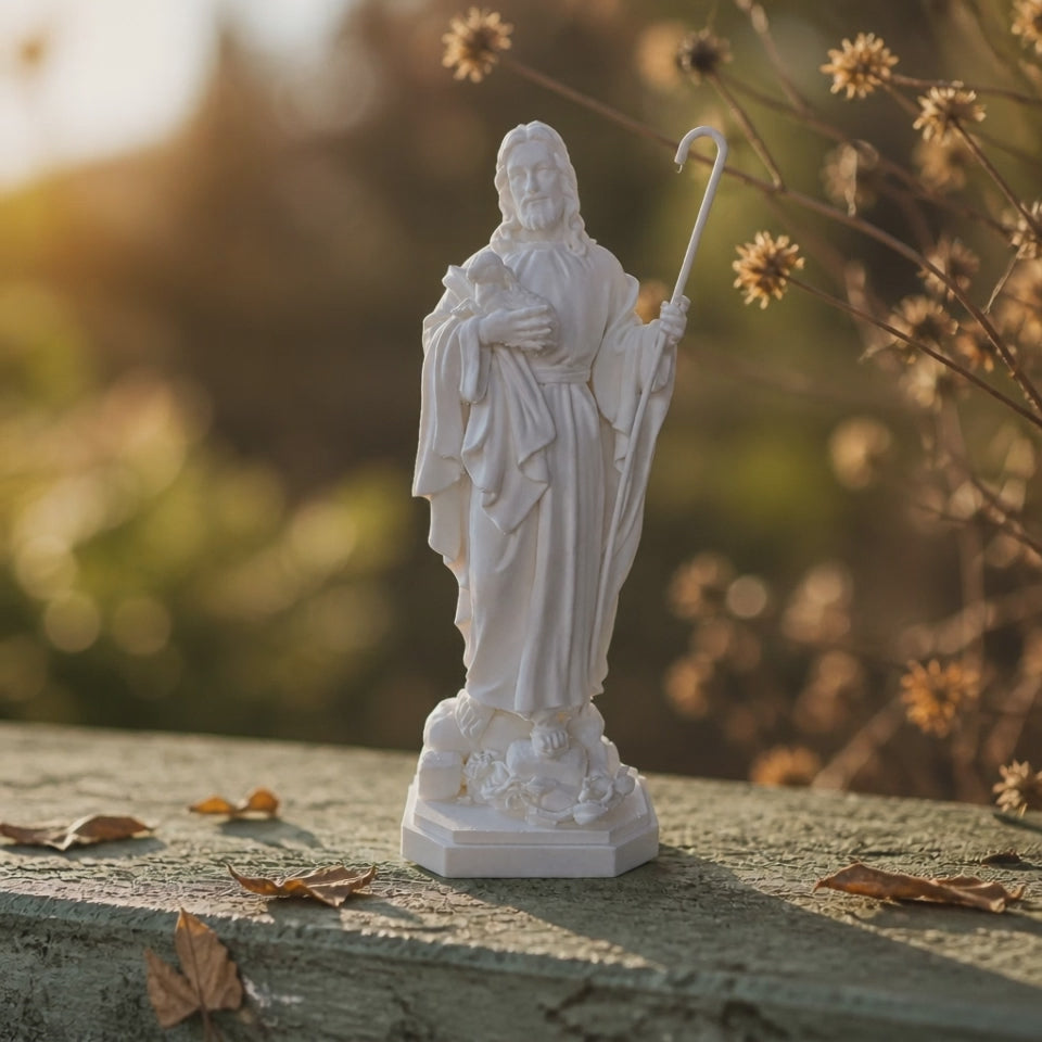 Jesus The Good Shepherd Statue – Symbol of Faith & Protection