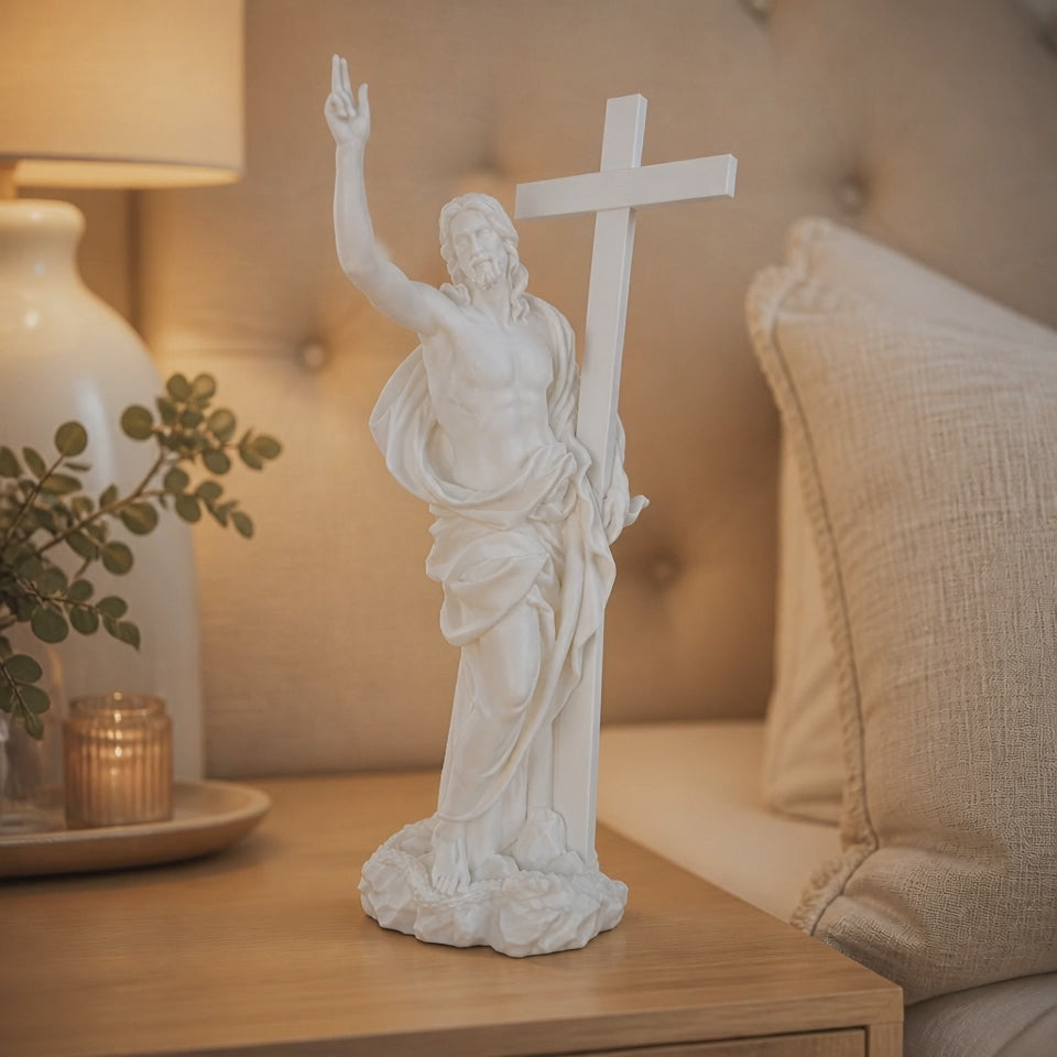 Triumphant Risen Christ Figurine – A Symbol of Faith and Love