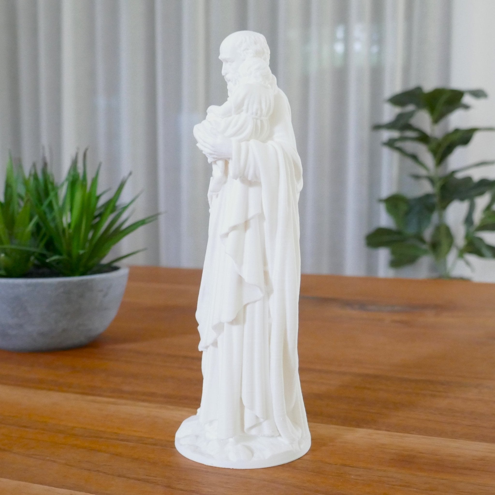 St. Joseph & Baby Jesus – Premium Christian Figurine - Printform